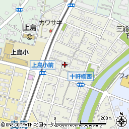 静岡県浜松市中央区十軒町379周辺の地図
