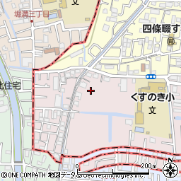 大阪府四條畷市二丁通町21周辺の地図