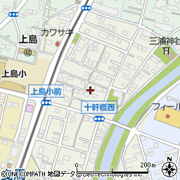 静岡県浜松市中央区十軒町398周辺の地図