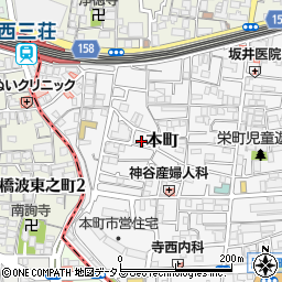 大阪府門真市本町18-5周辺の地図