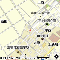 愛知県豊橋市中野町大原4周辺の地図