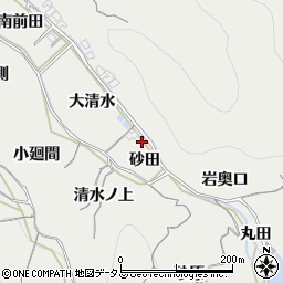 愛知県知多郡南知多町内海砂田周辺の地図