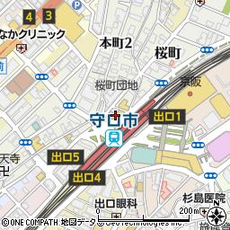 塚田農場 京阪守口店 宮崎県日向市周辺の地図