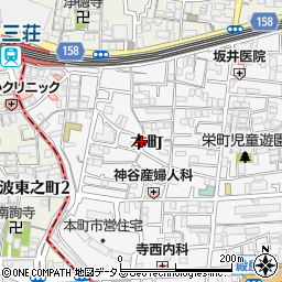 大阪府門真市本町18-1周辺の地図