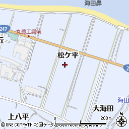 愛知県知多郡南知多町大井松ケ平周辺の地図