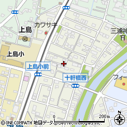 静岡県浜松市中央区十軒町378周辺の地図