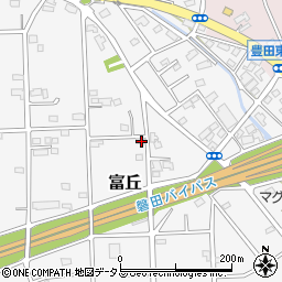静岡県磐田市富丘268周辺の地図