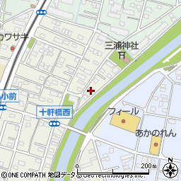 静岡県浜松市中央区十軒町507周辺の地図
