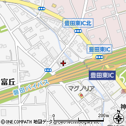静岡県磐田市富丘786-1周辺の地図