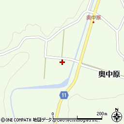 広島県山県郡北広島町奥中原510周辺の地図