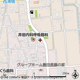 静岡県磐田市上新屋58周辺の地図