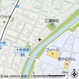 静岡県浜松市中央区十軒町510周辺の地図