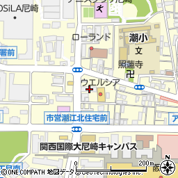 ルネ尼崎　管理事務所周辺の地図