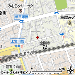 兵庫県芦屋市親王塚町6-15周辺の地図