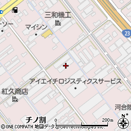 愛知県豊橋市神野新田町トノ割2周辺の地図