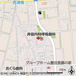 静岡県磐田市上新屋52周辺の地図
