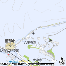 兵庫県神戸市北区山田町藍那蛇谷周辺の地図