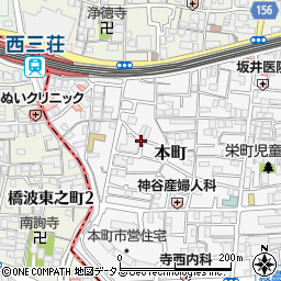 大阪府門真市本町18周辺の地図