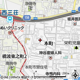 大阪府門真市本町18周辺の地図