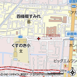 大阪府四條畷市二丁通町1-17周辺の地図