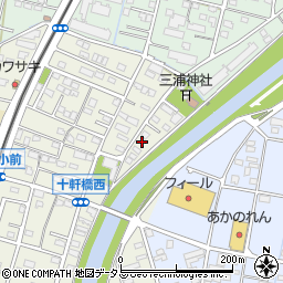 静岡県浜松市中央区十軒町514周辺の地図