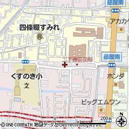 大阪府四條畷市二丁通町1-14周辺の地図