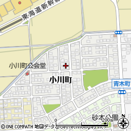静岡県袋井市小川町周辺の地図