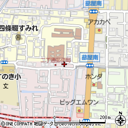 大阪府四條畷市二丁通町1-6周辺の地図