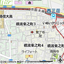 大阪府守口市橋波東之町4丁目2周辺の地図