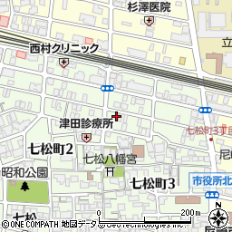 ジュネス・七松周辺の地図