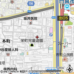 〒571-0047 大阪府門真市栄町の地図
