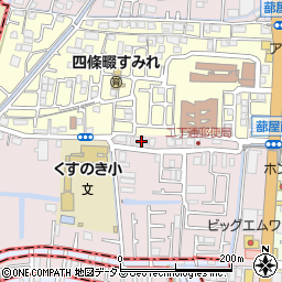 大阪府四條畷市二丁通町1-20周辺の地図
