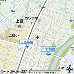 静岡県浜松市中央区十軒町374周辺の地図