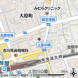 兵庫県芦屋市大原町6-18周辺の地図