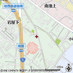 愛知県豊橋市岩屋町岩屋下33-31周辺の地図