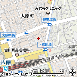 兵庫県芦屋市大原町6周辺の地図