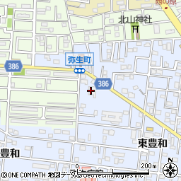 愛知県豊橋市弥生町東豊和63周辺の地図
