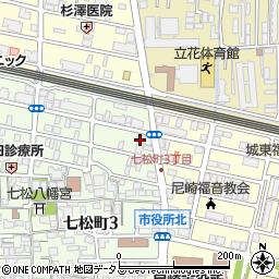 株式会社 ケア・ワーク尼崎中央ステーション周辺の地図
