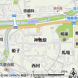 京都府木津川市相楽神後原周辺の地図