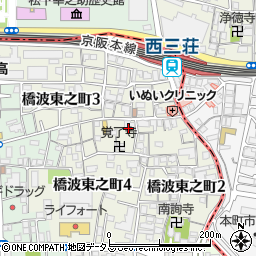 大阪府守口市橋波東之町4丁目周辺の地図