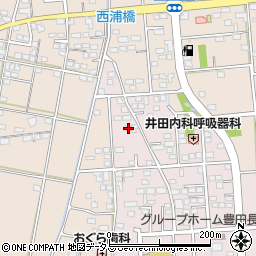 静岡県磐田市上新屋16周辺の地図