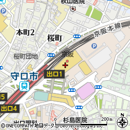 大起水産回転寿司 京阪守口店周辺の地図