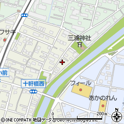 静岡県浜松市中央区十軒町522周辺の地図