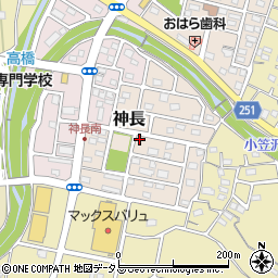 静岡県袋井市神長8-6周辺の地図
