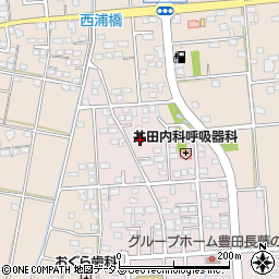 静岡県磐田市上新屋38周辺の地図