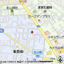 愛知県豊橋市弥生町東豊和34周辺の地図