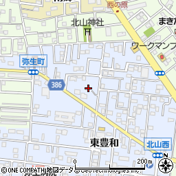 愛知県豊橋市弥生町東豊和17周辺の地図