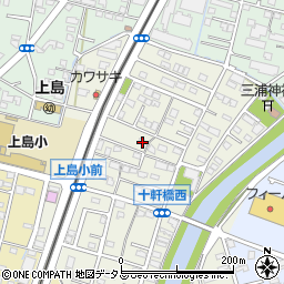 静岡県浜松市中央区十軒町377周辺の地図