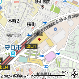 ヴァカンス（ＶＡＣＡＮＣＥＳ）　京阪守口店周辺の地図