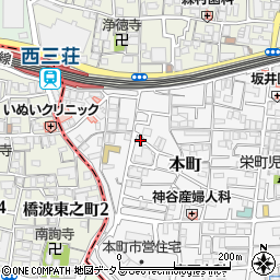 大阪府門真市本町18-19周辺の地図